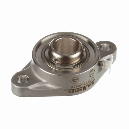 Sealmaster Mounted Stainless Steel Two Bolt Flange Ball Bearing, CRFTS-PN16 CRFTS-PN16
